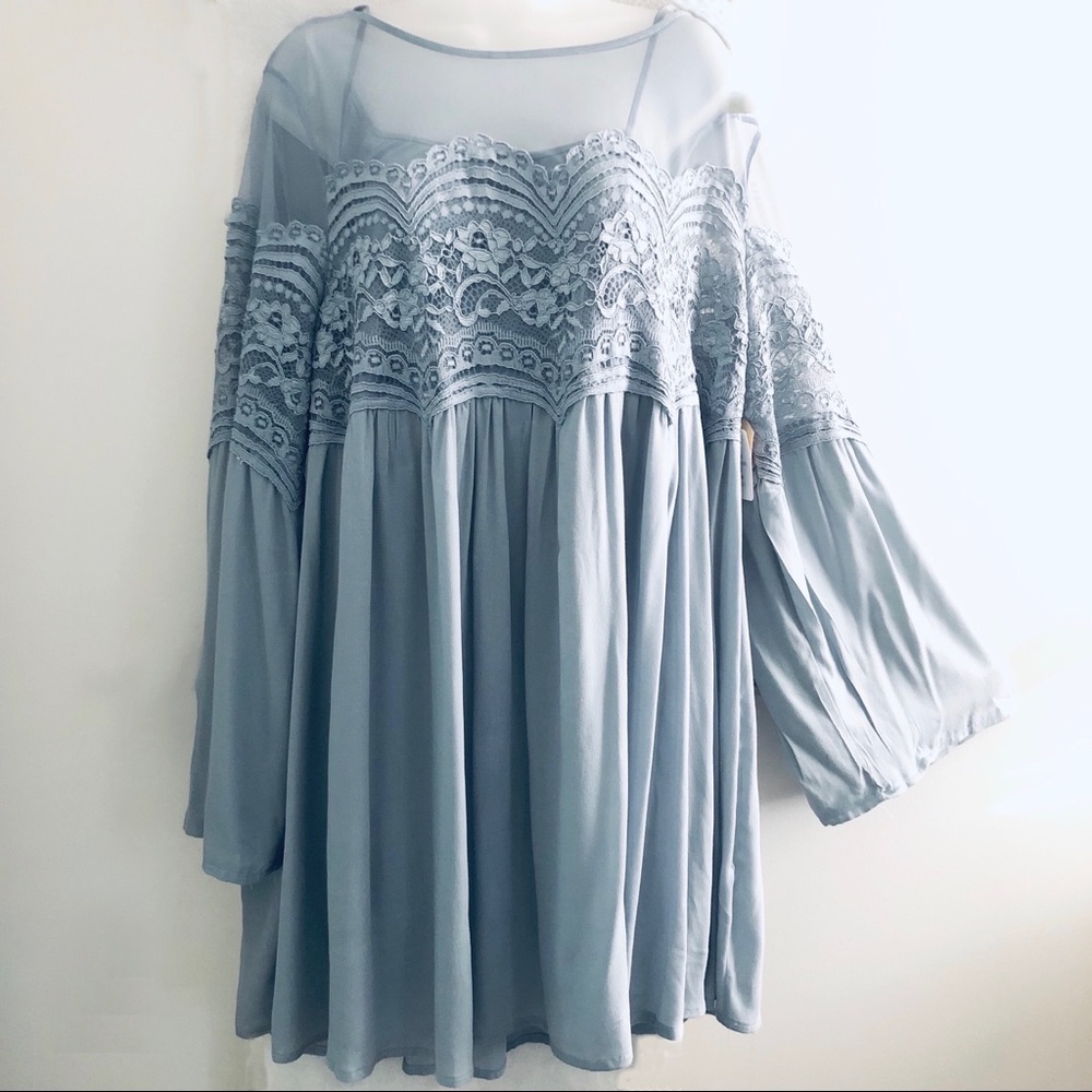 NWT Taylor & Sage Boho Peasant Top Tunic 1X